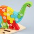 Puzzle de lemn cu numere pentru copii