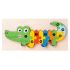 Puzzle de lemn cu numere pentru copii