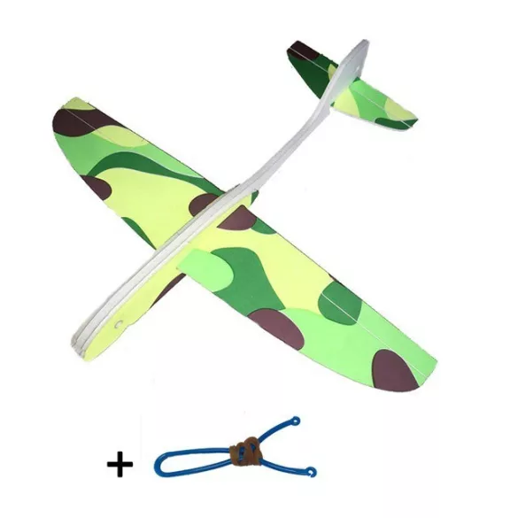 Model de avion din burete lansabil cu praștia