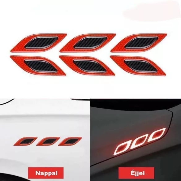 Autocolant auto reflectorizant din carbon, bandă tuning auto