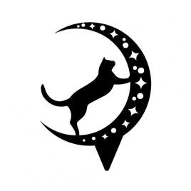 Decorațiune de grădină cu pisici