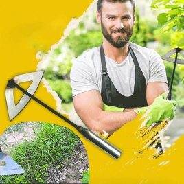   Tăietor manual de buruieni, sapă goală din oțel inoxidabil