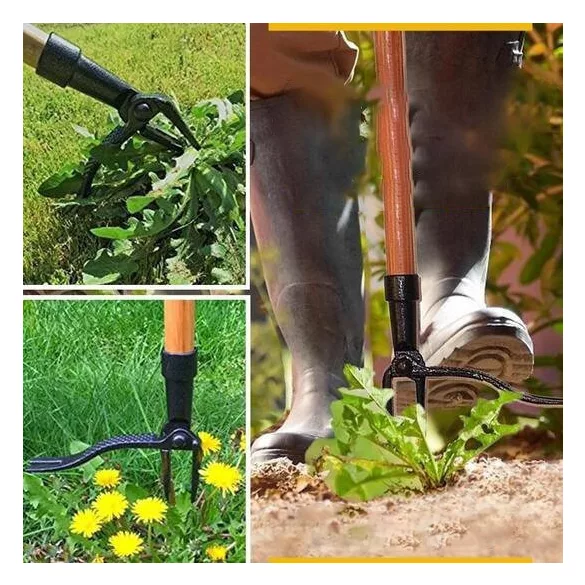Cap de unealtă pentru smuls buruieni, eliminator de rădăcini și buruieni