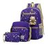 Set ghiozdan 3 piese (Rucsac, geantă de umăr, trusă cosmetică)