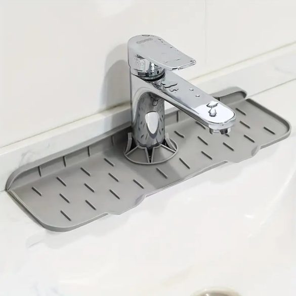 Suport pentru detergent de vase și burete - 38 x 14 cm - gri