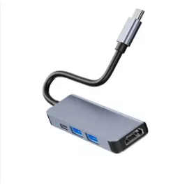 Hub USB 3.0 cu 4 porturi, tip C – HDMI 4K