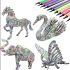 Puzzle 3D de colorat