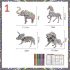 Puzzle 3D de colorat