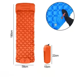 Saltea de camping cu pompă integrată