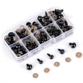 Ochi din plastic pentru figurine (100 buc)