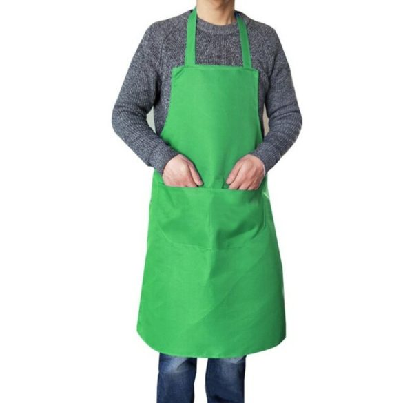 Șorț de bucătărie, culoare verde închis