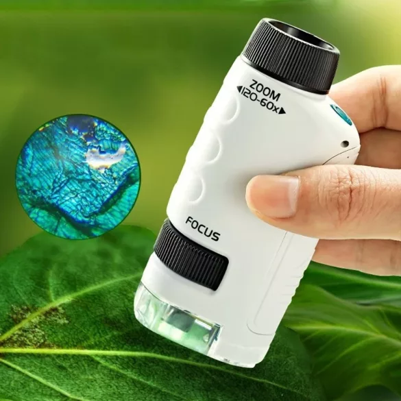Microscop de buzunar cu mărire 120X