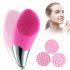 Aparat electric din silicon pentru curățarea feței, masaj facial