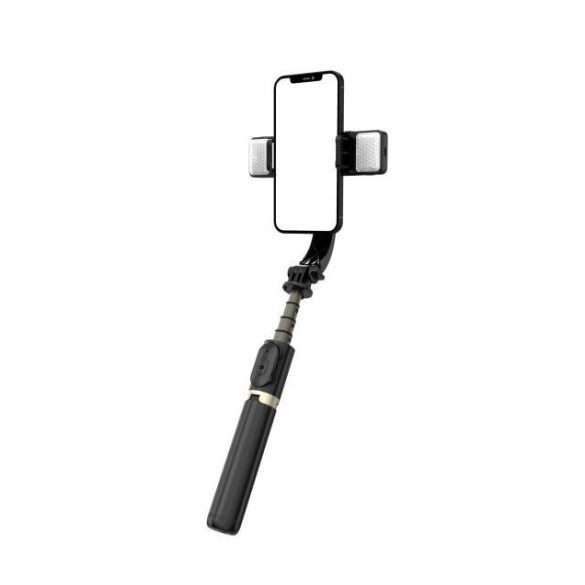 Selfie stick cu lumină LED