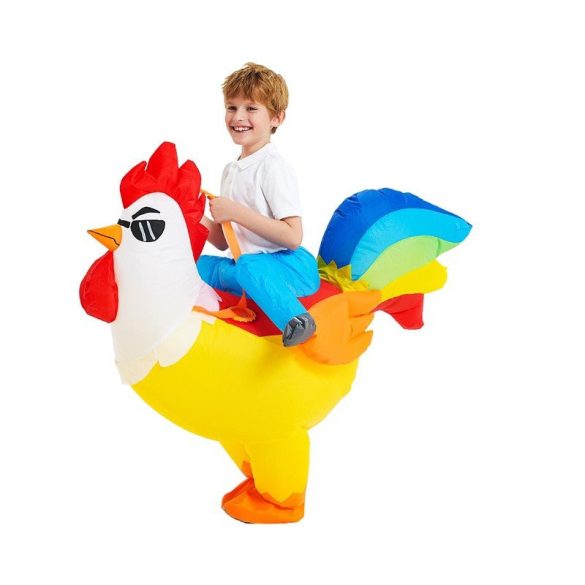 Costum de cocoș gonflabil