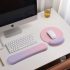 Set suport pentru încheietura mâinii și mouse pad Roz-albastru