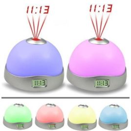 Ceas de masă cu proiector magic și lampă de noapte