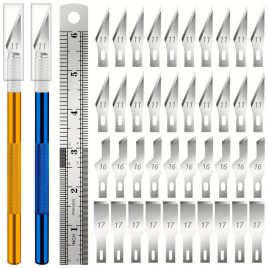 Set cuțite artizanale de precizie, 40 lame de rezervă