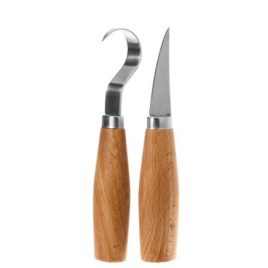 Set sculptură lemn, 2 buc.