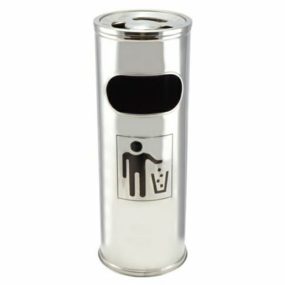 Coș de gunoi inox mare