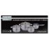 Diamond set de vase din inox cu 7 piese și capace de sticlă