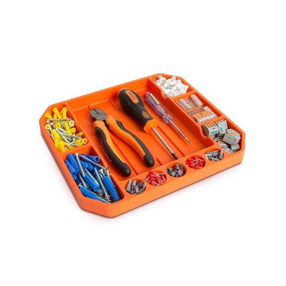 Tavă din cauciuc Handy cu compartimente pentru unelte - cu riglă - 26 x 23,5 x 2,5 cm