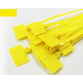 Coliere de cablu cu etichetă colorată (100 buc)