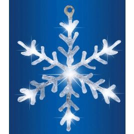 Ornament fereastră acrilic LED fulg de zăpadă