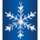 Ornament fereastră acrilic LED fulg de zăpadă