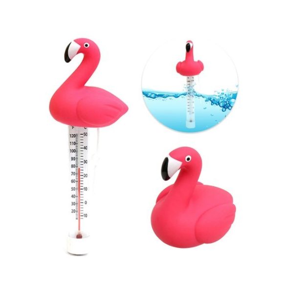 Termometru de apă pentru piscină în formă de flamingo