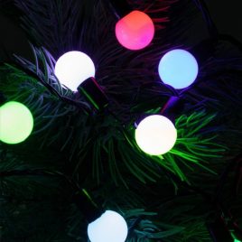 Ghirlandă luminoasă cu 50 de LED-uri globuri