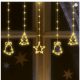 Cortină luminoasă cu figurine, cu micro LED-uri