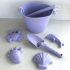 Set de nisip din silicon colorat