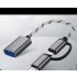 2 în 1 cablu adaptor USB