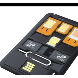 Set adaptor mini SIM 5 în 1, cititor de carduri micro SD