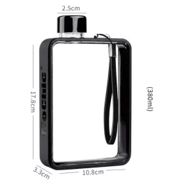 Sticlă plată A5 (380 ml)