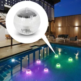 Iluminat solar pentru piscină (LED RGB - 10 cm)