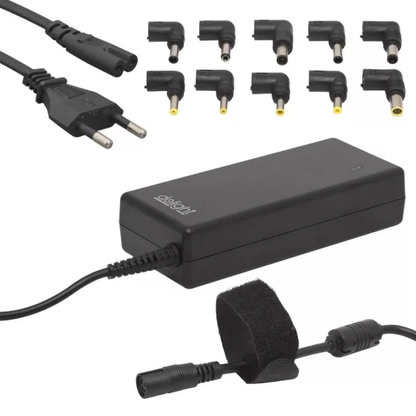 Adaptor universal pentru laptop cu cablu de alimentare