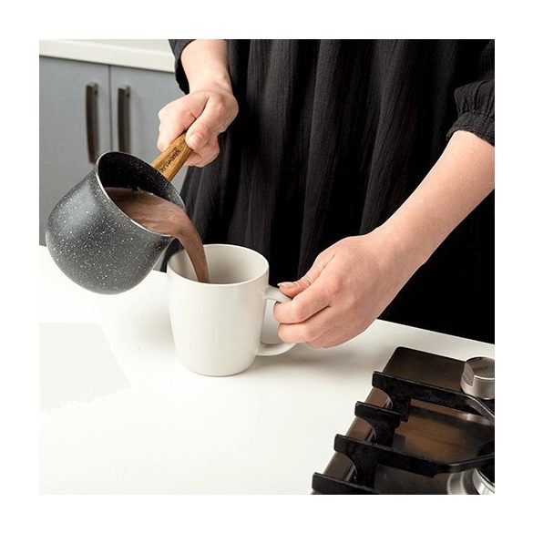Cafetieră cu înveliș de piatră, antiaderentă