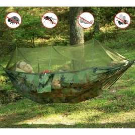 Hamac camuflaj cu plasă anti-țânțari