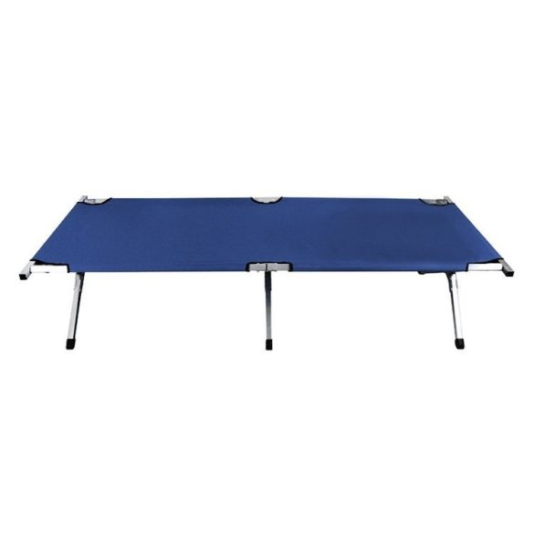 Pat de teren, pat de tabără, pat de camping, albastru închis