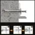 Rivet din oțel inoxidabil, M6 (10 buc, 6x40mm)