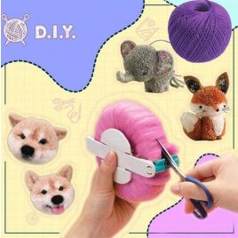 Set pentru realizat pompoane - 4 bucăți