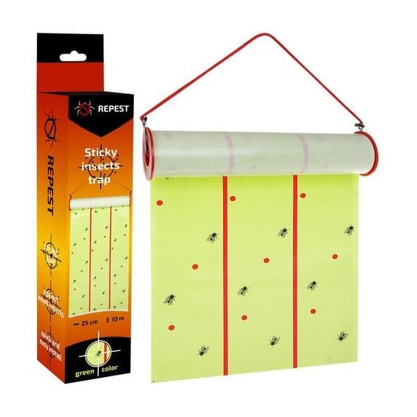 Bandă adezivă pentru muște Repest - 10 m