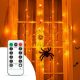 Perdea luminoasă pânză de păianjen cu păianjen - alb cald 60 LED-uri - USB