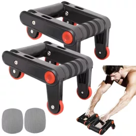 Mânere de fitness cu role pentru flotări