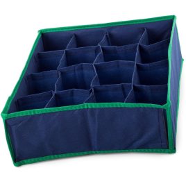   Organizator de sertare cu 16 compartimente (culoare albastru-verde)