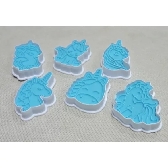 Set decupatoare prăjituri unicorn, 6 bucăți