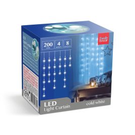 Ghirlandă luminoasă cu 200 LED-uri 4,2 m, 8 programe