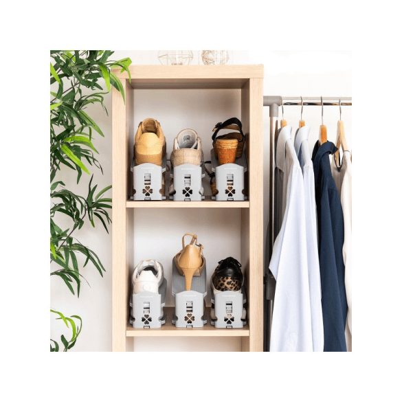 Suport pantofi reglabil pe înălțime, set de 6 bucăți (InnovaGoods)